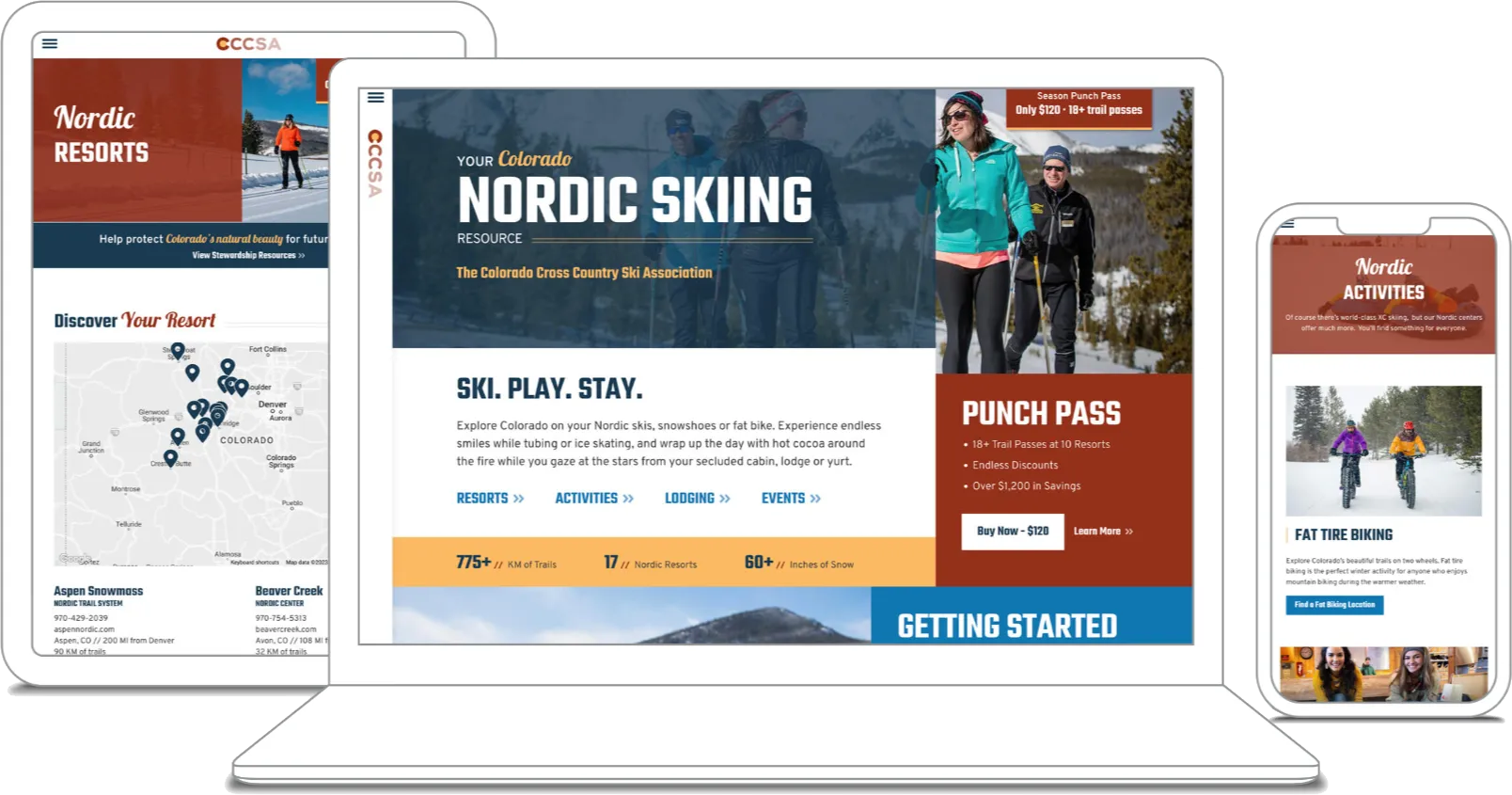 DNN Website built for Colorado Cross Country with a custom theme and modules