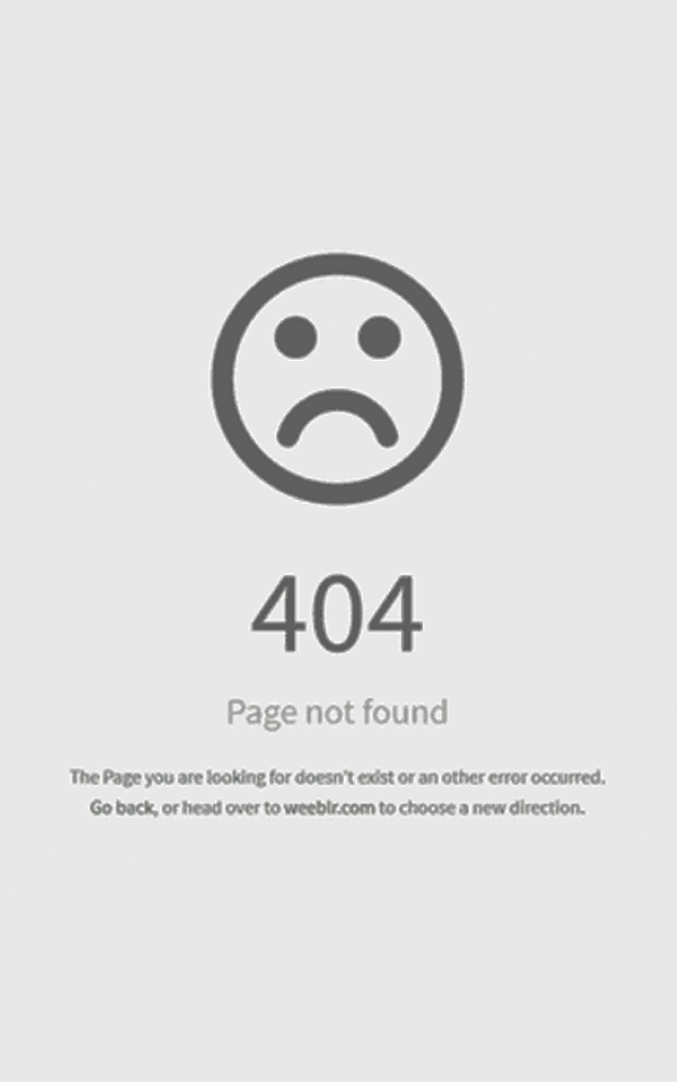 Tablet showing a frowny face and 404 error