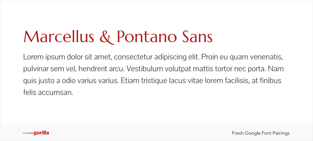 Example of Marcellus and Pontano Sans together