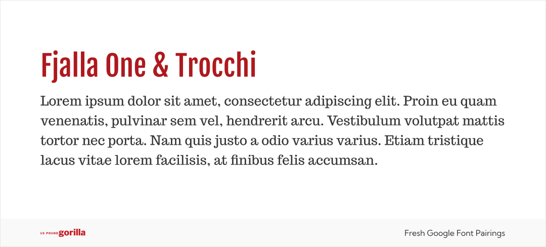 Example of Fjalla One and Trocchi together